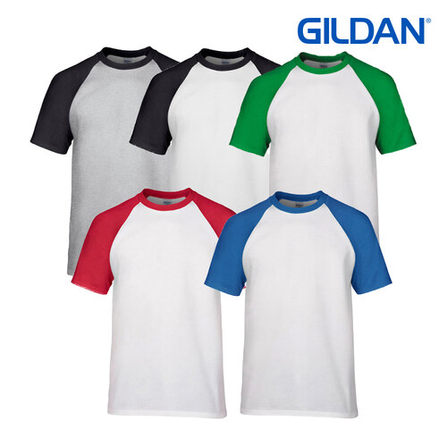교복몰 (GILDAN) 래글런 반팔 티셔츠 (5type) 단체복